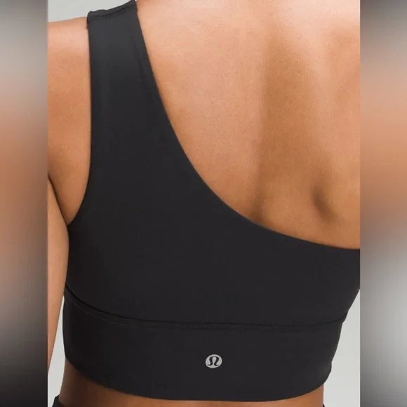 LULULEMON ALIGN ASYMMETRICAL BLACK COLOR BRA C/D SIZE 8 NWT - Picture 2 of 6